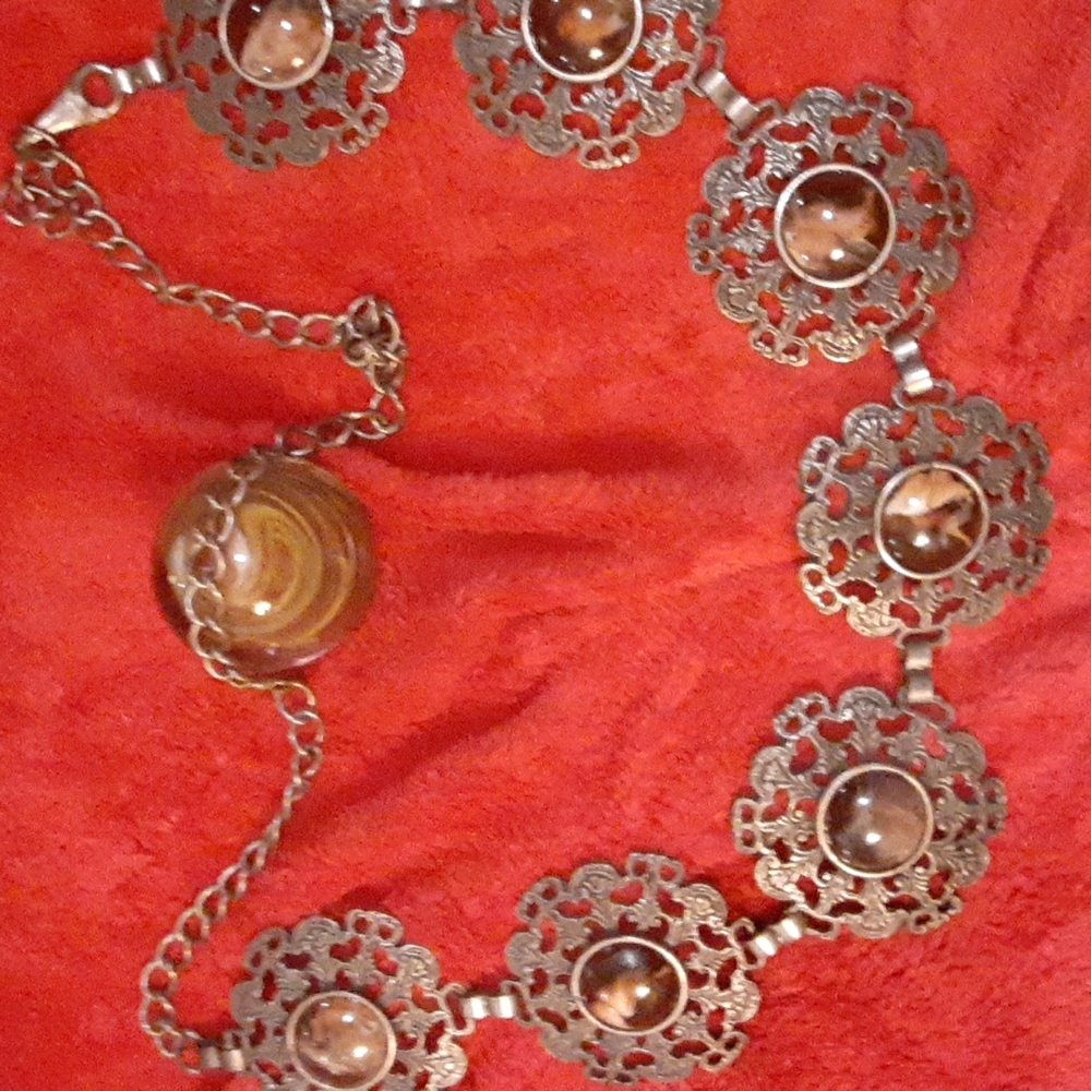 Beautiful Belt with Medallions Adjustable - 38" Item # 2376